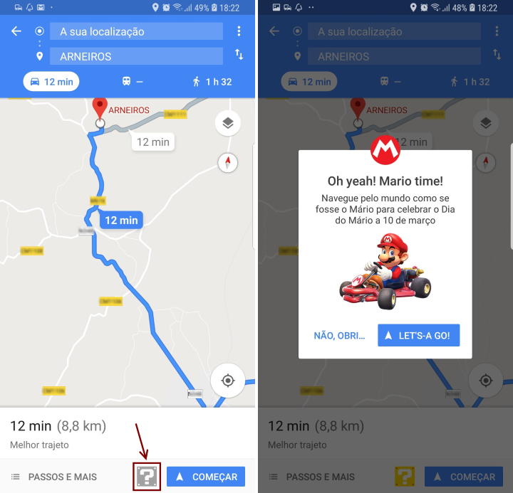 Mario Kart chega ao Google Maps para o guiar nas suas viagens